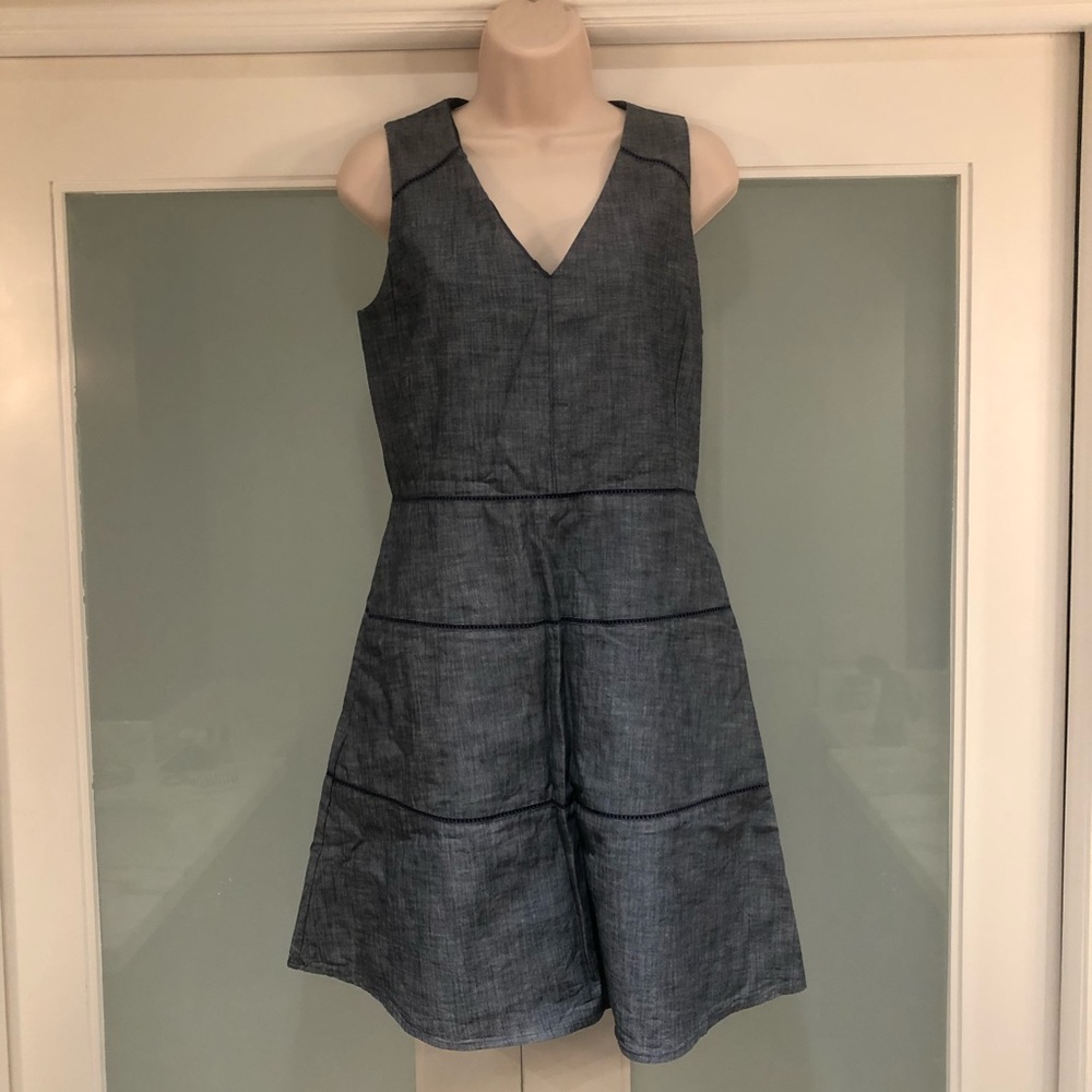 Gap chambray a-line dress